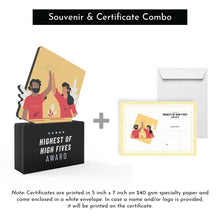 Load image into Gallery viewer, Highest of High Fives Award