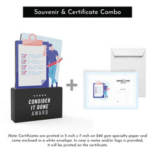 Load image into Gallery viewer, Consider it Done Award