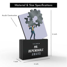 Load image into Gallery viewer, Mr. Dependable Award