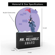 Load image into Gallery viewer, Mr. Reliable Award