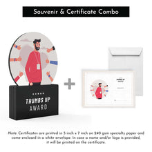 Load image into Gallery viewer, Thumbs Up Award