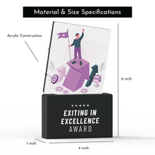 Load image into Gallery viewer, Exiting in Excellence Award