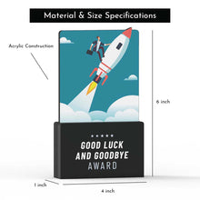 Load image into Gallery viewer, Good Luck and Goodbye Award