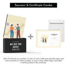 Load image into Gallery viewer, We Bid You Adieu Award