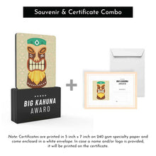 Load image into Gallery viewer, Big Kahuna Award