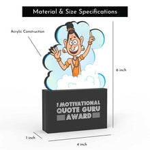 Load image into Gallery viewer, The Motivational Quote Guru Award