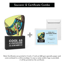 Load image into Gallery viewer, Cool As A Cucumber Award