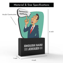 Load image into Gallery viewer, English Babu Award