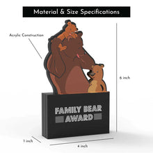 Load image into Gallery viewer, Family Bear Award
