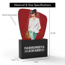 Load image into Gallery viewer, Fashionista Award