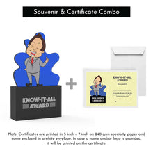 Load image into Gallery viewer, Know-it-all Award