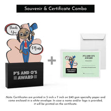 Load image into Gallery viewer, P's & Q's Award