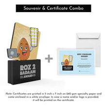 Load image into Gallery viewer, Roz 2 Badaam Award