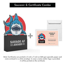 Load image into Gallery viewer, Savage AF Award