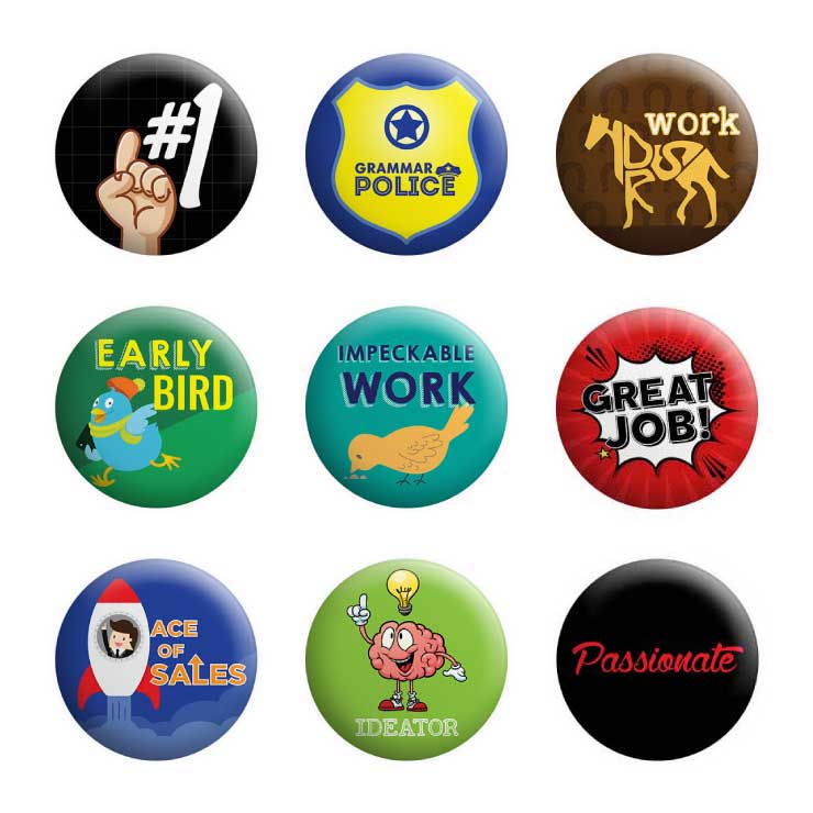Employee Appreciation Badges (Pack of 50) Engrave Awards and More