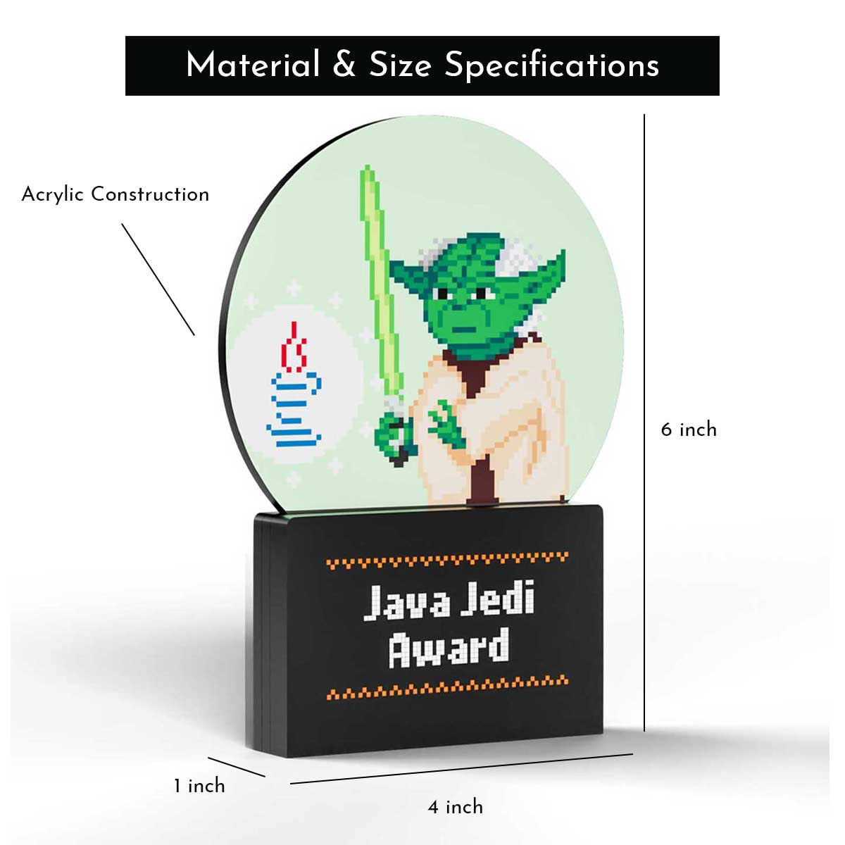 Java Jedi Award – Engrave - Awards and More